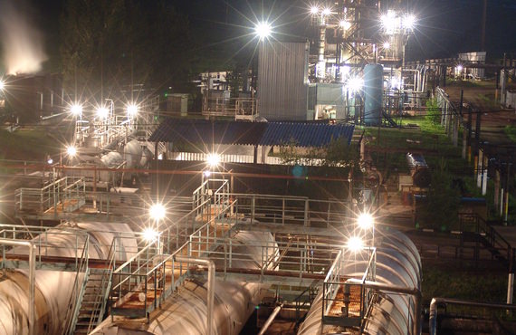 Motor driven pumps allow fluid to flow within a pipeline network. 