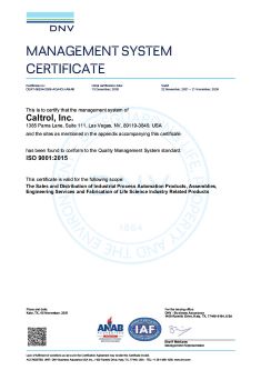 ISO Certificate 