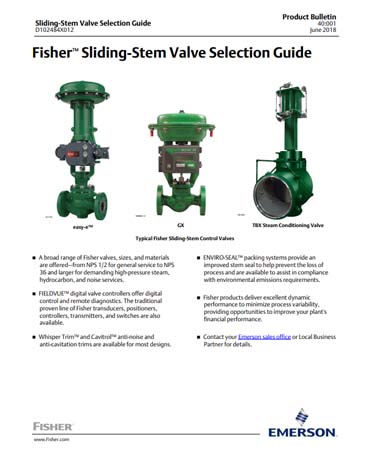 Sliding Stem Valve Selection Guide