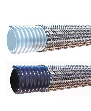 Convoluted Teflon Hose With Stainless Steel Jacket