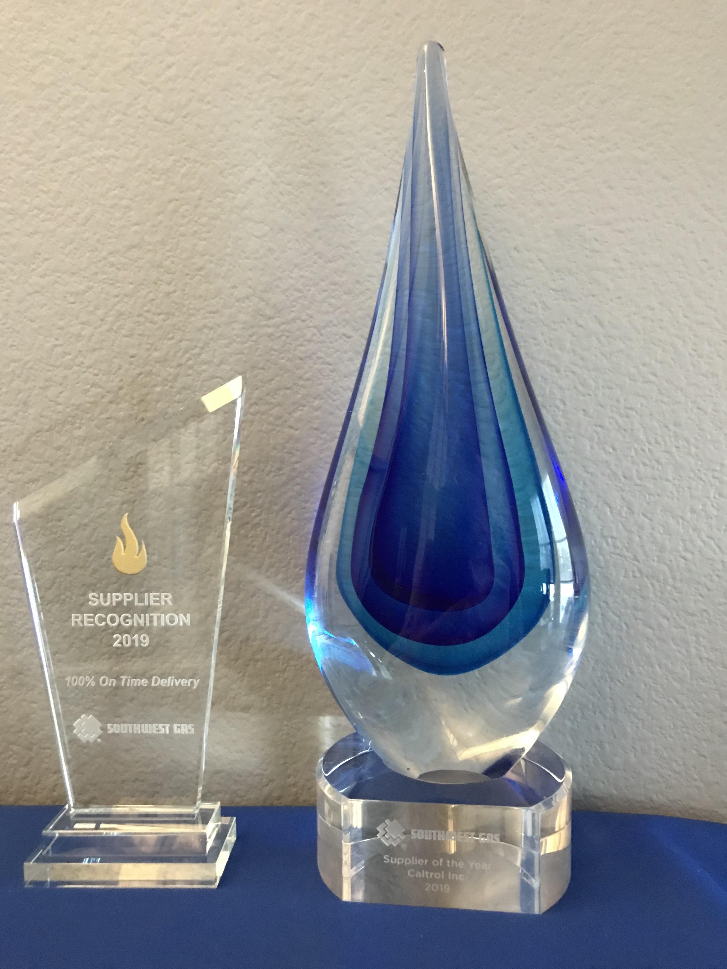 Southwest Gas names Caltrol as their supplier of the year!